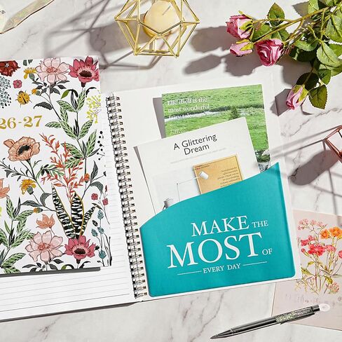 2025 Planner – Weekly ＆ Monthly Planner 2025, Jan. 2025 – Dec. 2025, 8.5" x 11" with Colorful Tabs, Flexible Cover, Thick Paper, Twin-Wire Binding, Back Pocket, To-Do ＆ Notes in Saudi Arabia
