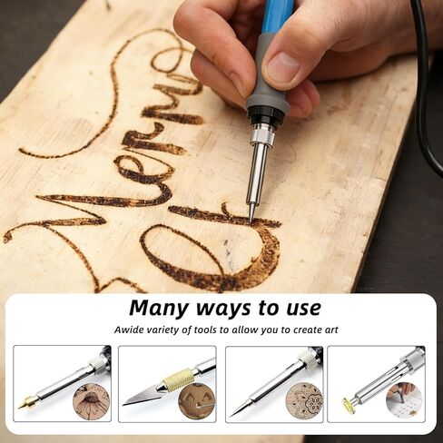 111 Pcs Wood Burning Tips and Stencils Kit,Wood Burning Letters, Numbers, Shapes and Symbols Tips for Pyrography Pen,DIY Embossing,Carving,Personalizing Crafts for Adults(Different Shape) in Kuwait