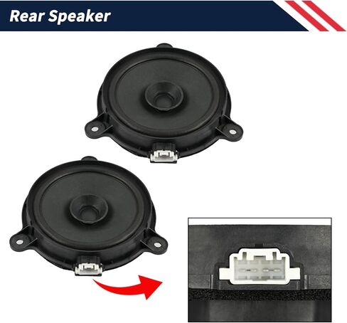 2Pcs Rear Speaker Replace BHP1-66-960 KD49-66-960 Fit for Mazda 3 CX-5 MX-5 Miata 6 CX-3 2013-2025 Speaker Audio in Saudi Arabia