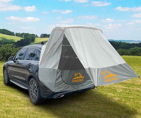 Hasika Canopy Tent Easy Set Up Sun Shade with Mesh Netting for Camping Road Trip Park Waterproof 3000MM UPF 50+ Gray (Small) in Saudi Arabia