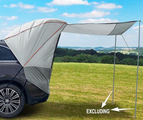 Hasika Canopy Tent Easy Set Up Sun Shade with Mesh Netting for Camping Road Trip Park Waterproof 3000MM UPF 50+ Gray (Small) in Saudi Arabia