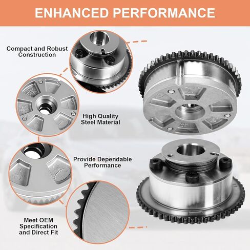 Timing Chain Kit Compatible with Hyundai Elantra Kona Veloster 2017-2021 2.0L L4 Engine and Compatible with Kia Forte Forte5 2017-2022 2.0L, 243502E700 243702E020 Intake & Exhaust Sprocket Kit in Kuwait