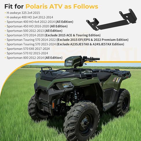 M MATI Front Rack Pivot Bracket for Polaris Sportsman 500 570 800 400 500 2012-2024 H-awkeye 325 400 2012-2015 5259854-329 5255256 5255256-329 in Kuwait