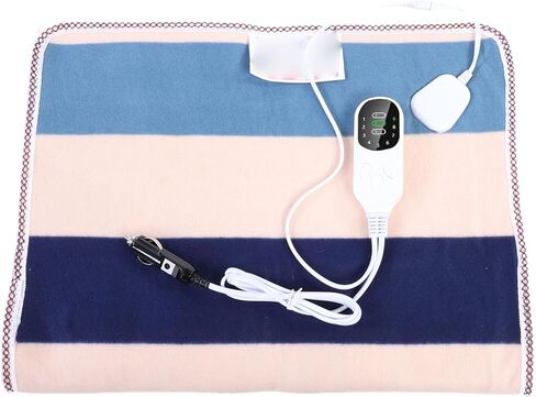Jeffergarden Heated Car Blanket, Soft Flannel with 9 Temperature Settings and Timer Options for Road Trip and Camping in Kuwait