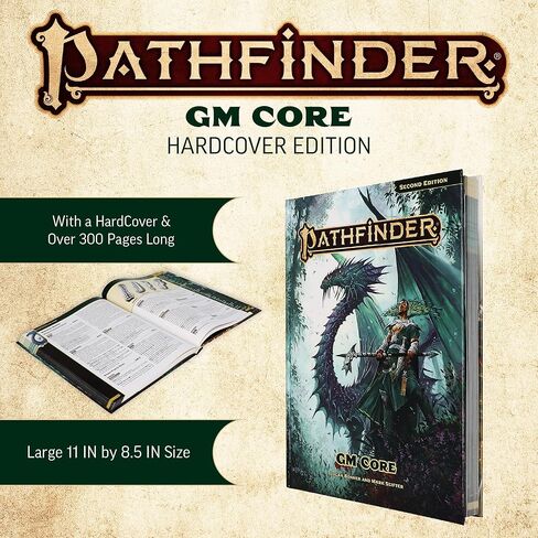 Pathfinder GM Core (P2) - الإصدار الثاني Remaster Game Master Rulebook 336 صفحة مع إنشاء الوحوش والعناصر السحرية in Kuwait