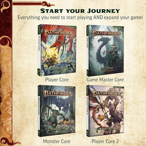Pathfinder GM Core (P2) - الإصدار الثاني Remaster Game Master Rulebook 336 صفحة مع إنشاء الوحوش والعناصر السحرية in Kuwait
