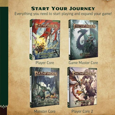 Pathfinder Monster Core 2 Hardcover - 376 Pages | Over 300 Monsters | Second Edition Remaster RPG Rulebook | Official Paizo Gaming Guide in Kuwait