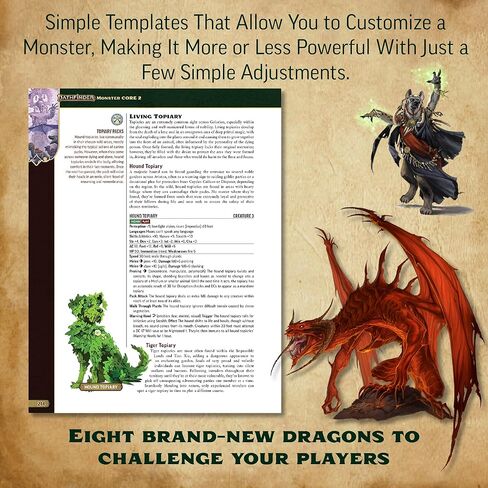 Pathfinder Monster Core 2 Hardcover - 376 Pages | Over 300 Monsters | Second Edition Remaster RPG Rulebook | Official Paizo Gaming Guide in Kuwait