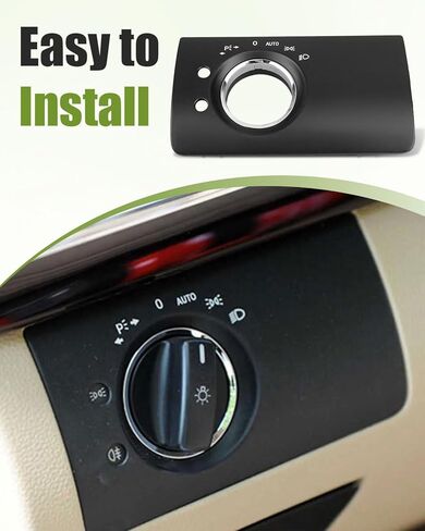 Front Headlight Control Switch Button Cover Fit for Mercedes Benz M/ML Class W164 ML300-ML550 2005-2011 Fit for GL Class W164 GL300-GL550 2006-2011, Replace 16454503049116 in Kuwait