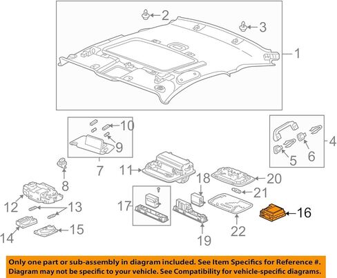 Genuine Honda 35830-SWA-A71ZD Sunroof & Map Light Switch Assembly in Kuwait