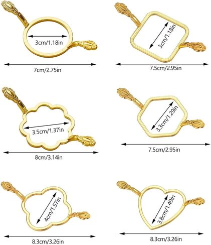 6Pcs Round Flower Shape Seal Stamper Stamper Shaper for SealinLetter Envelope Invitation Scrapbooking Project Holiday in Kuwait
