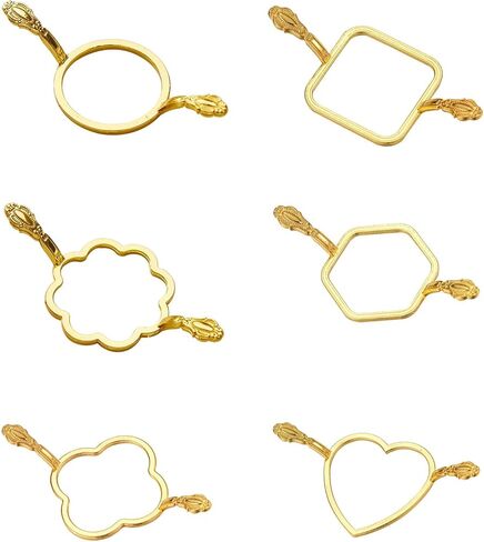 6Pcs Round Flower Shape Seal Stamper Stamper Shaper for SealinLetter Envelope Invitation Scrapbooking Project Holiday in Kuwait
