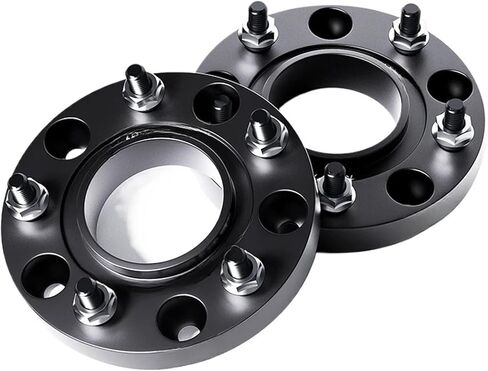 2/4 قطعة 5x114.3 60.1 M12x1.5 متوافقة مع Changan UNI-K/UNI-T/UNI-V/Oshan X7 لوحة شفة فواصل عجلة الألومنيوم محول موسع (أسود لامع A، 25 مم) in Kuwait