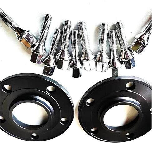 12mm 5x120 72.6 Wheel Spacers With14*1.25 Cone Bolts Part Modification Accessories Compatible For BMW F30 520 D F10 Serie in Kuwait