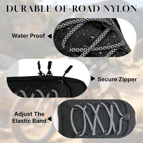 حقيبة دراجة كهربائية بإطار الدراجة الترابية، حقيبة تخزين بغطاء أمامي، متوافقة مع Surron Light Bee S/X، Tutti Soleil 01، Yozma IN 10، E-Ride Pro SR/S/SS، Talaria MX3/MX4/MX5 ملحقات الدراجة الإلكترونية، أسود in Kuwait
