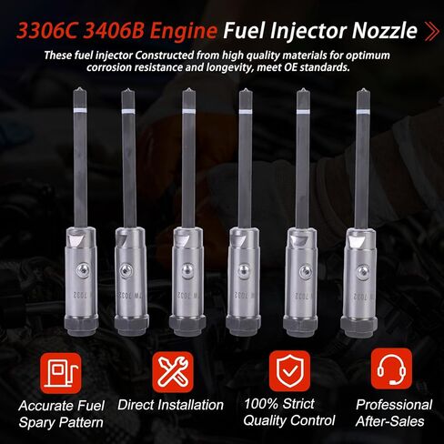 6 قطعة 7W-7032 0R-3424 حاقن الوقود فوهة قلم رصاص لشركة كاتربيلر CAT 3406 3406B 3406C محرك D8N جرار 578 Pipelayer in Kuwait