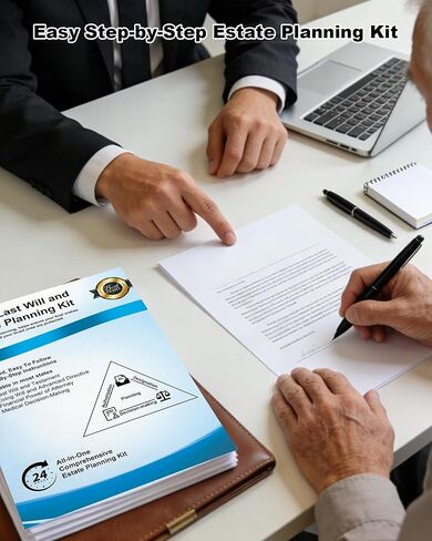 Estate Kit, Complete 4-in-1 Estate Planning Kit, Includes Last Will & Testament, Durable Power of Attorney, Advance Medical Directive and Living Will Forms, Step By Step Instructions Will Kit in Kuwait