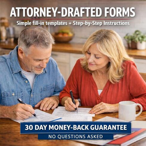 Durable Financial Power of Attorney Kit with Agent Certification and Revocation Forms, Fill-in-the-Blank POA Documents in Kuwait