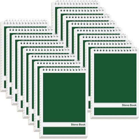 16 Pcs Steno Pads 6 x 9 in Top Spiral Notebook Bulk Pack Note Pad 960 Total Sheets Gregg Rule Steno Notebooks for School Office Home Students Teachers Organized Daily Notes Planners in Kuwait