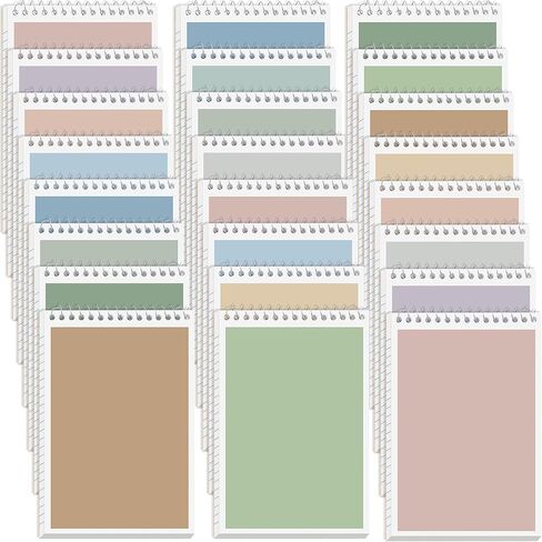 16 Pcs Steno Pads 6 x 9 in Top Spiral Notebook Bulk Pack Note Pad 960 Total Sheets Gregg Rule Steno Notebooks for School Office Home Students Teachers Organized Daily Notes Planners in Kuwait
