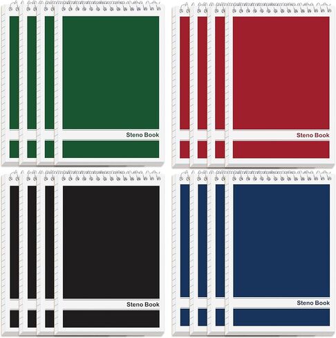16 Pcs Steno Pads 6 x 9 in Top Spiral Notebook Bulk Pack Note Pad 960 Total Sheets Gregg Rule Steno Notebooks for School Office Home Students Teachers Organized Daily Notes Planners in Kuwait