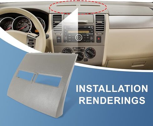 Dashboard Air Vent for Nissan Tiida, Replacement Part, Compatible with 68414-ED50C and 68414-ED50D in Kuwait