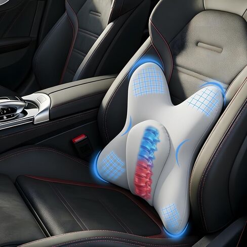 Car Seat Leg Extender Cushion, Memory Foam Under-Thigh Support Car Seat Cover– Breathable PU Leather, Non-Slip Secure Fit for Driver Seat and Office Chair, Ideal for Long Drives & Road Trips in Saudi Arabia