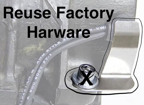 Stainless Steel Regulator/Rectifier Plug Retainer for 1970-1999 Harley Big Twin Shovelhead/Evo FX/FL, Touring, Softail, Dyna & FXR Models with Right Angle Reg/Rec Plug ONLY - Protects Charging System in Kuwait