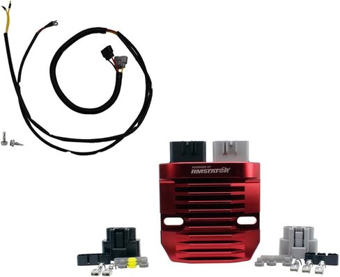 RMSTATOR Machined Aluminum Mosfet Regulator Upgrade and Bypass Harness Replacement for Polaris Big Boss/Magnum/Scrambler/Sportsman/Worker 500 1997-2004 | 2203637/4010670 / 4010796/2203638 in Kuwait