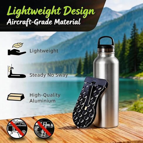 2 Pack Car Door Step, Heavy Duty Aluminum Roof Rack Latch Hook with 400lb Capacity, Anti-Slip Foldable Foot Pedal for Easy Roof Access on SUV and Truck in Kuwait