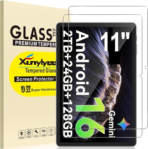 11 Inch Android 16 15 14 Tablet Screen Protector for ApoloMedia EP1095T Android Upgraded Tablet 11'' Tempered Glass Film 2025, 9H Hardness, Anti-Scratch [9.84'' x 6.37'', 250mm x 162mm], 2 Pack in Saudi Arabia