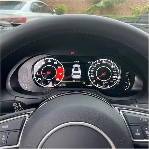 قمرة القيادة الافتراضية الرقمية 12.3 بوصة متوافقة مع أودي Q5 Q5L A5 A4 A4L A6/A7 سيارة LCD مجموعة أدوات لوحة القيادة لوحة عرض عداد السرعة in Kuwait