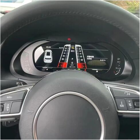 قمرة القيادة الافتراضية الرقمية 12.3 بوصة متوافقة مع أودي Q5 Q5L A5 A4 A4L A6/A7 سيارة LCD مجموعة أدوات لوحة القيادة لوحة عرض عداد السرعة in Kuwait
