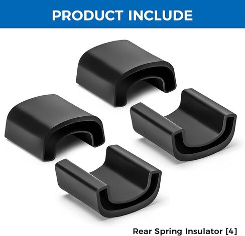 E8TZ-5A978-A Rear Spring Insulator Bushing Compatible with Ford F250 F350 F450 F550 Super Duty 1988-2025, Replace# E8TA-5A978-AA E8TZ5A978A, Black 4PCS in Kuwait