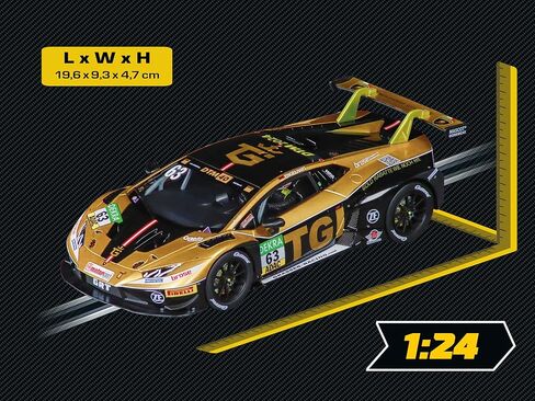 كاريرا 23986 لامبورغيني هوراكان GT3 Evo2 GRT Grasser Racing، رقم 63 DTM 2024 مقياس 1:24 رقمي 124 فتحة سيارة سباق السيارات in Kuwait