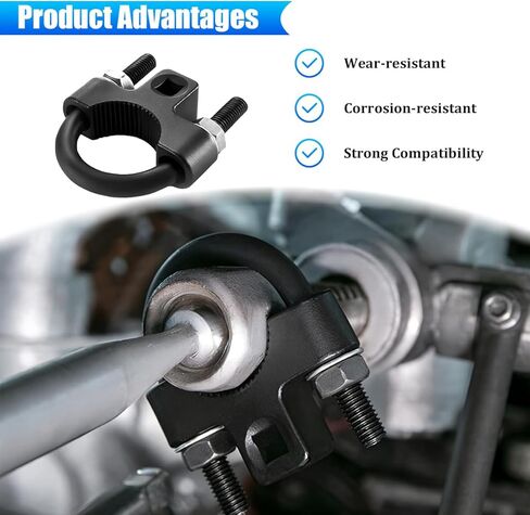Bittwee Car Inner Tie Rod Removal Tool, U-Shaped Low-Profile Vehicle Tie Rod End Hex Wrench Tool with Non-Slip Teeth, Auto Steering Wheel Installation Wrench, Universal for SUV RV Truck in Kuwait