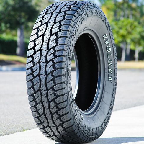 مجموعة من 4 (أربعة) إطارات Evoluxx Rotator A/T Truck/SUV لجميع التضاريس للطرق الوعرة - 235/70R16 235/70/16 235/70-16 106T نطاق التحميل SL 4-Ply OWL حروف بيضاء محددة in Kuwait
