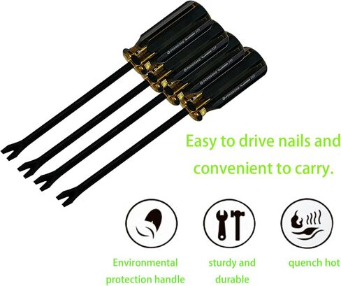 1 Pack Heavy Duty Staple Remover with Double Pronged Headfor Removing Nails, Staples and Tacks，Upholstery Staple Remover in Kuwait