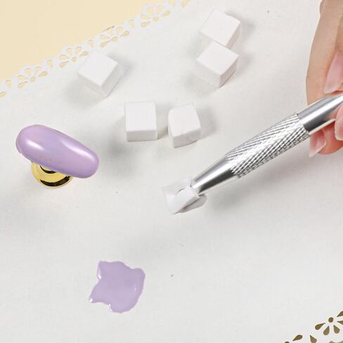 300 PCS Nail Sponges, Mini Nail Sponges for Ombre, Square Foam Nails Art Sponge Gradient Design Applicators with 1 PCS Grabber Pen, Professional Manicure Tools and DIY Accessories in Kuwait