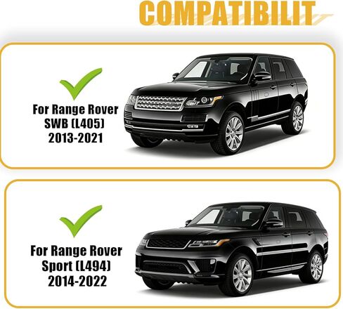 Running Boards for 2013-2021 Range Rover SWB L405 & 2014-2022 Range Rover Sport L494 Fixed Pedals Side Step Nerf Bars in Kuwait