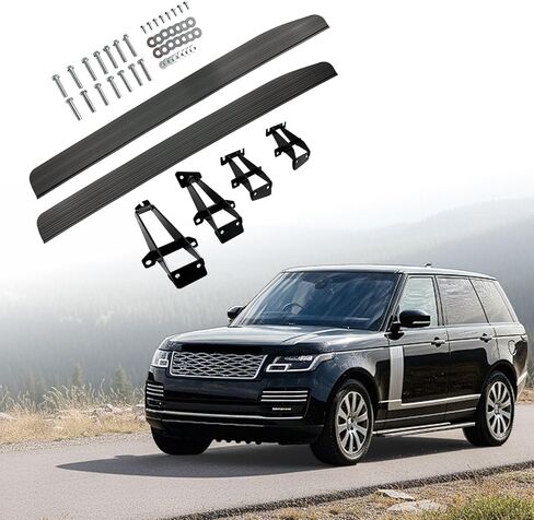 Running Boards for 2013-2021 Range Rover SWB L405 & 2014-2022 Range Rover Sport L494 Fixed Pedals Side Step Nerf Bars in Kuwait