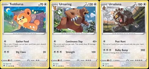 Ursaluna 124/189 - Astral Radiance - مجموعة بطاقات بوكيمون نادرة - Ursaring Teddiursa in Kuwait