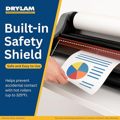 مجموعة نظام التصفيح القياسية الشاملة من Dry Lam CL-27SDKIT، آلة تصفيح ذات تنسيق واسع 27 بوصة مع سرعة ثابتة وعربة متنقلة من الفولاذ شديدة التحمل مع 4 لفات أفلام ومجموعة تنظيف in Kuwait
