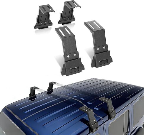 Adjustable Roof Rack Mounting Brackets for Wrangler JL/JK, Gladiator JT, Cherokee XJ- Heavy-Duty, Easy Install, Secure Attachment for Cargo Management 1984-2025 in Kuwait