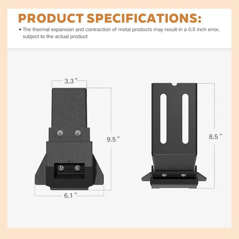 Adjustable Roof Rack Mounting Brackets for Wrangler JL/JK, Gladiator JT, Cherokee XJ- Heavy-Duty, Easy Install, Secure Attachment for Cargo Management 1984-2025 in Kuwait