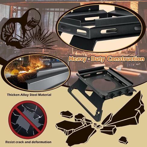 TOPOWN Drill-Free Cab Mount for Starlink Mini for Chevy Silverado for GMC1500-3500 Work Cab (2020+ Non Spoiler Models) Metal Bracket for Starlink Mini for GMC for Chevy for Aluminum Body--US Patent in Kuwait