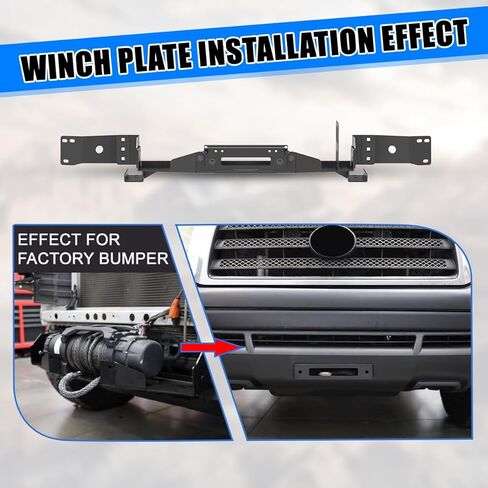 دعامة تثبيت للونش الأمامي لسيارة Toyota Tundra 2007-2013 بسعة ونش 12,000 رطل، مصنوعة من الفولاذ عالي التحمل لسيارة Toyota Tundra 07-13 in Kuwait