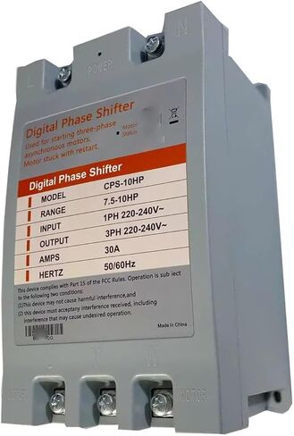 محول 7.5HP 220 فولت 3 مراحل مرحلة واحدة إلى 3 مراحل محول 220 فولت-240 فولت إدخال/إخراج Fikowjs متوافق مع التحول الرقمي للمرحلة 7.5HP in Kuwait