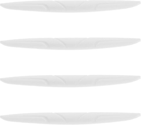 NUOBESTY 4pcs White Silicone Car Door Edge Guards and Rearview Mirror Protector Strips Waterproof Anti-Scratch Door Corner Collision Prevention Stickers for Vehicle Exterior in Kuwait