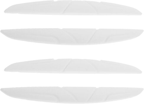 UPKOCH 4pcs Silicone Car Door Edge Guards and Bumper Guard Protector Anti-Scratch Trim Stickers for Car Sides and Rearview Mirrors, White, Automotive Exterior Door Armor for Scratch in Kuwait